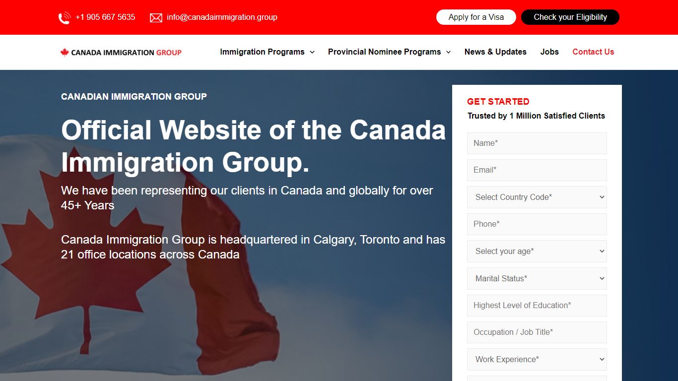 Contact Us – Canada Immigration Group